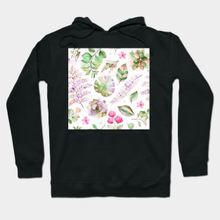 Botanical organic seamless design Hoodie